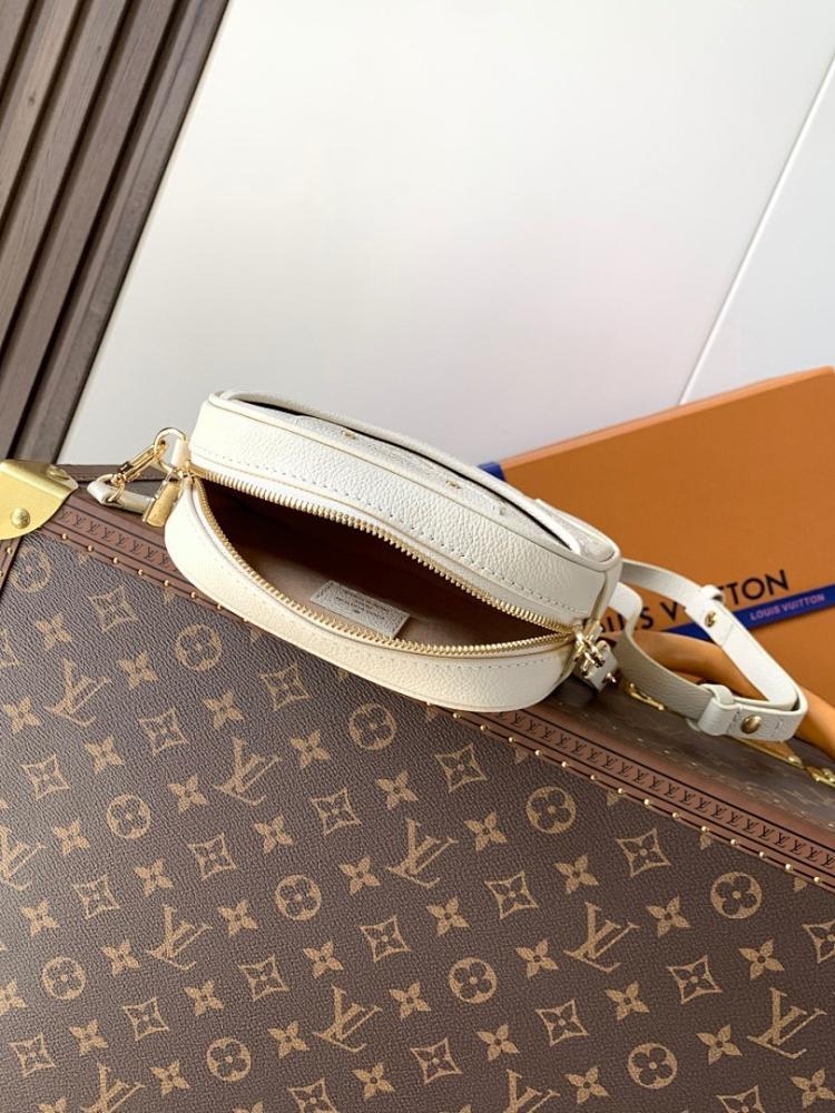 Elegant Premium Monogram Calfskin Crossbody Bag