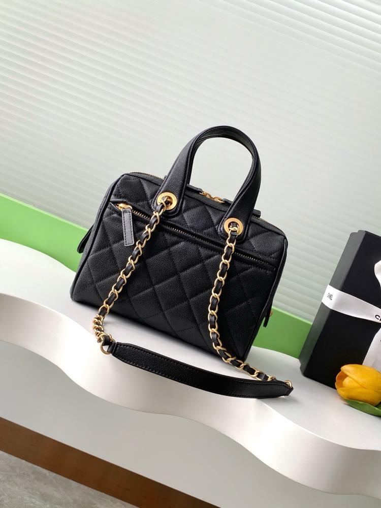 Classic Leather Top Handle Bag