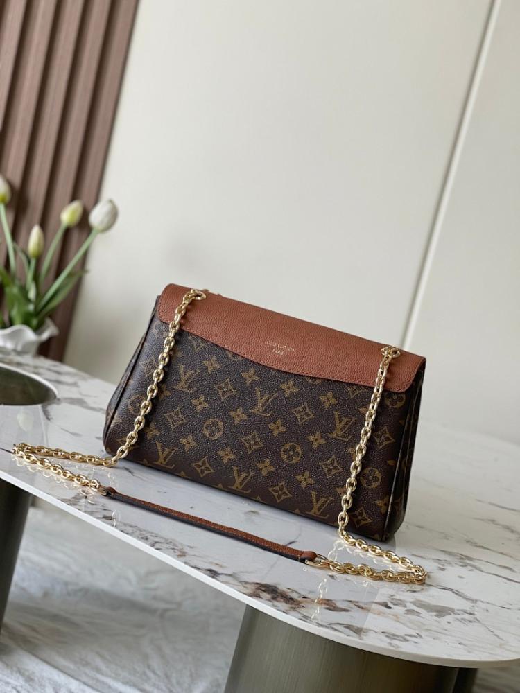 Modern Stylish Gold Monogram Leather Crossbody Bag