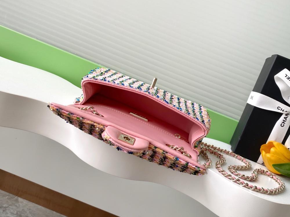 Embroidered Top Handle Bag