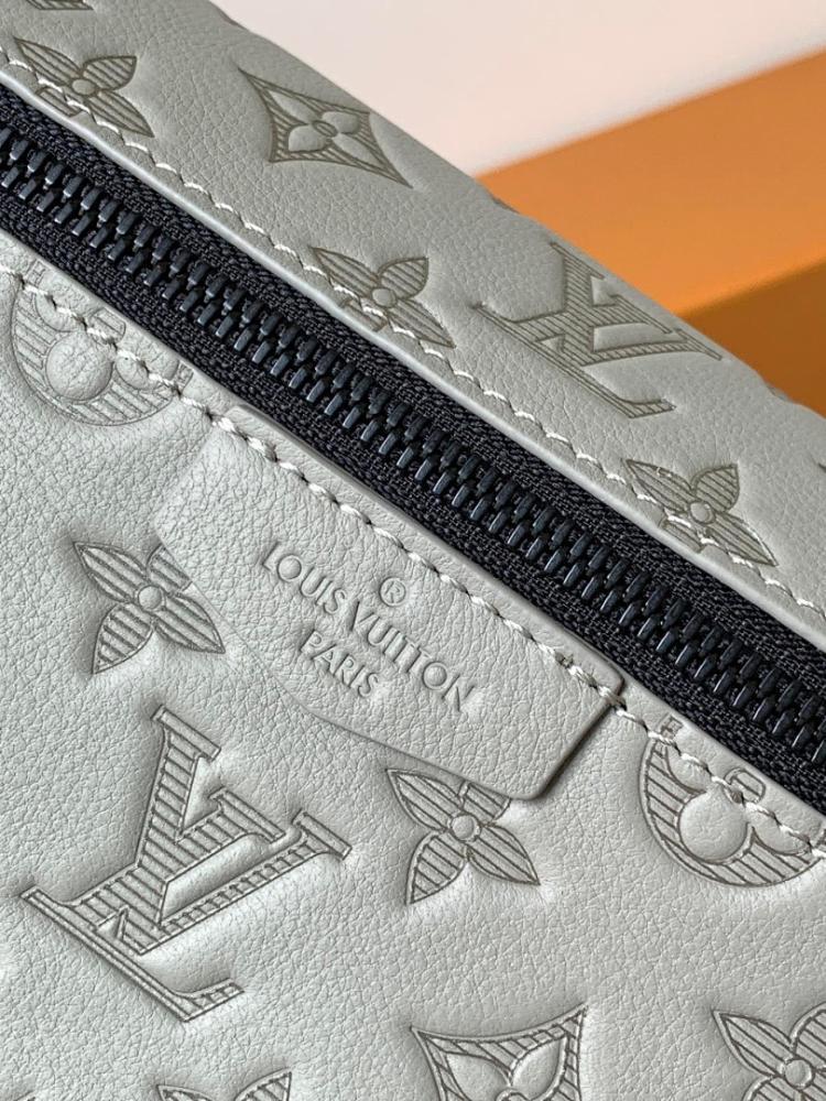 Italian-Inspired Elegant Monogram Leather Shoulder Bag