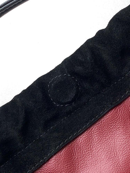 Classic Suede Top Handle Bag