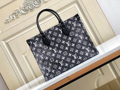 Elegant Refined Denim Tote Bag