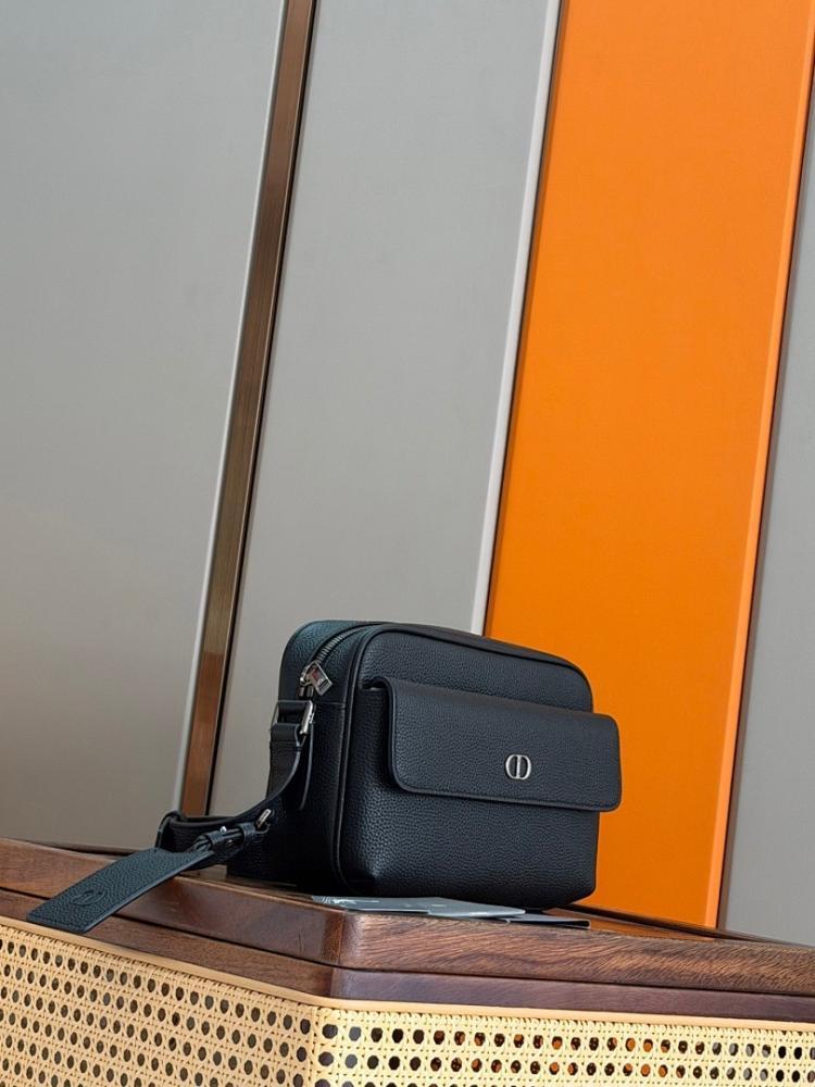 Luxury Refined Black Leather Top Handle Bag