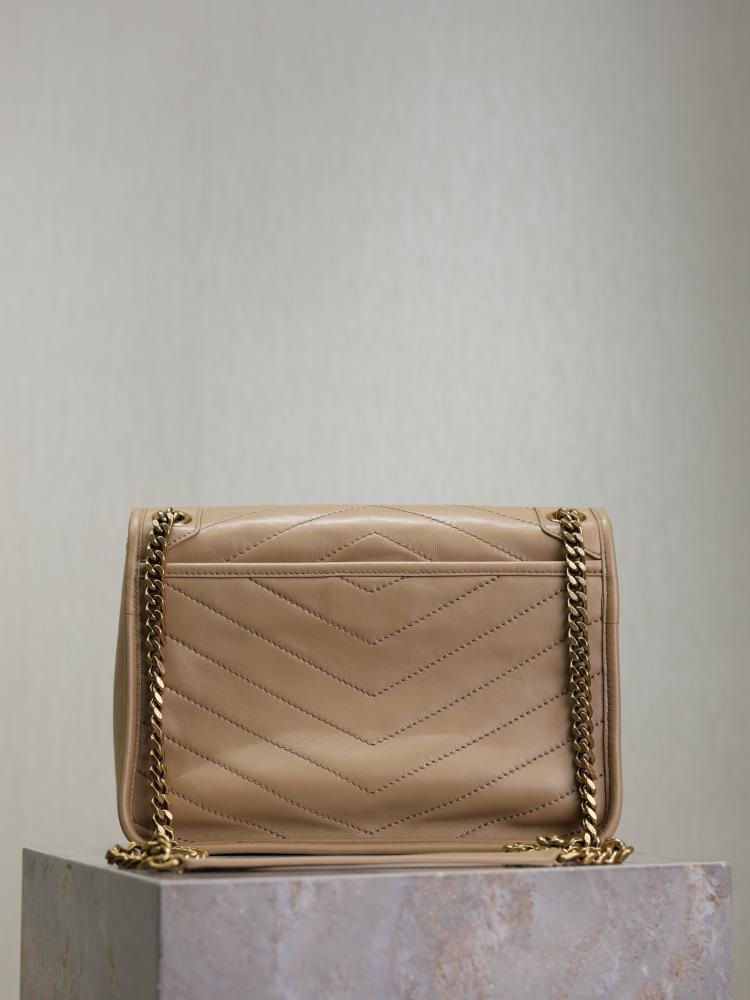 Gold Lambskin Top Handle Bag