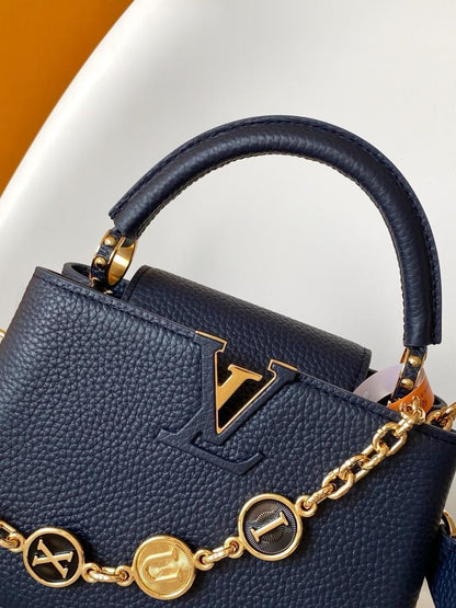 Leather Top Handle Bag