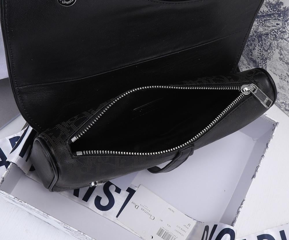Modern Premium Black Printed Leather Shoulder Bag