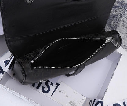 Modern Premium Black Printed Leather Shoulder Bag