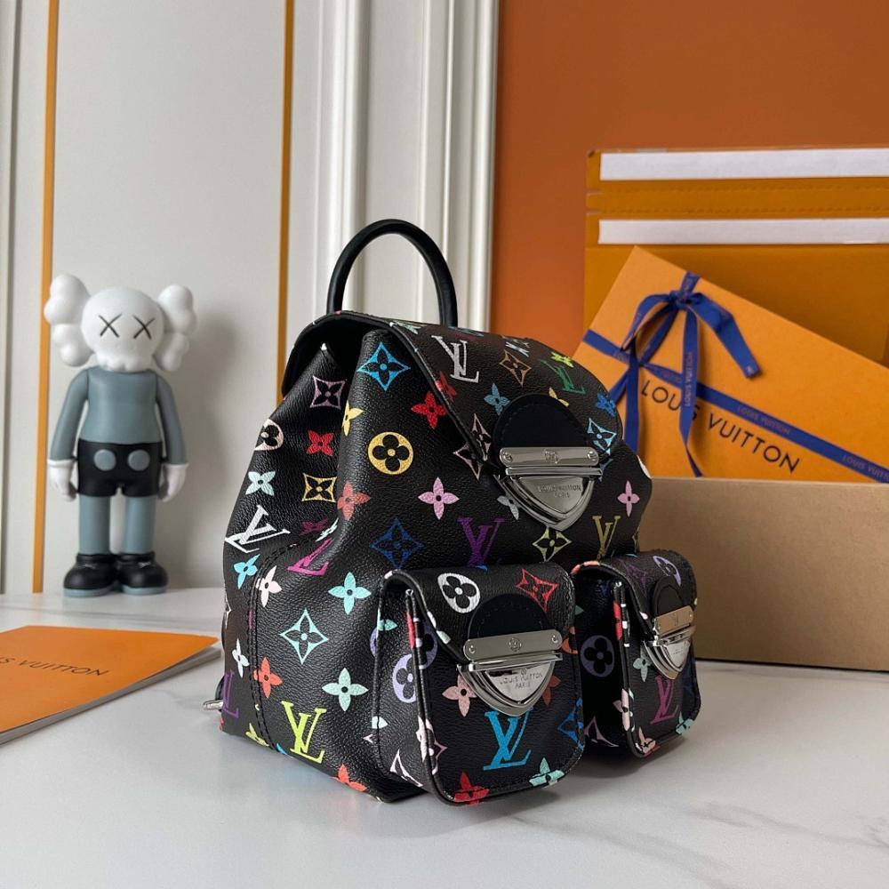 Modern Italian-Inspired Monogram Leather Shoulder Bag