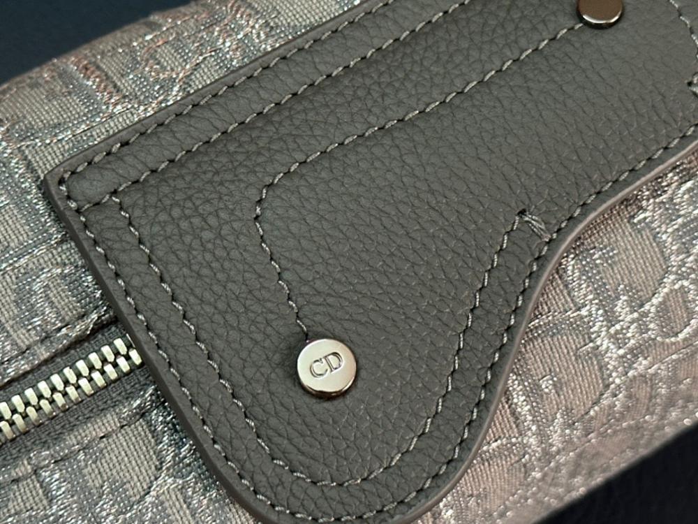 Luxury Grey Printed Calfskin Shoulder Bag – Limited Edition