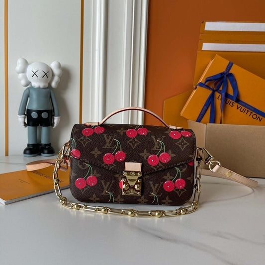 Modern Italian-Inspired Monogram Shoulder Bag