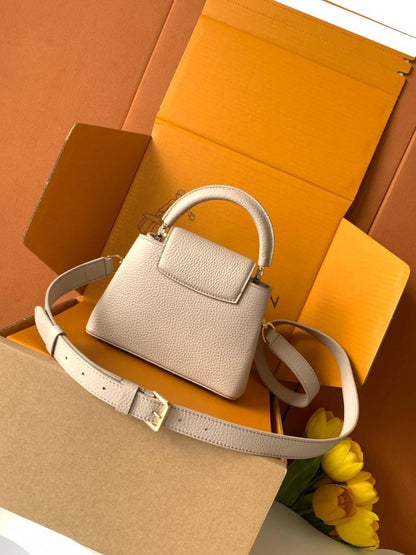Leather Top Handle Bag