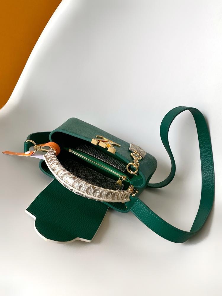 Calfskin Top Handle Bag