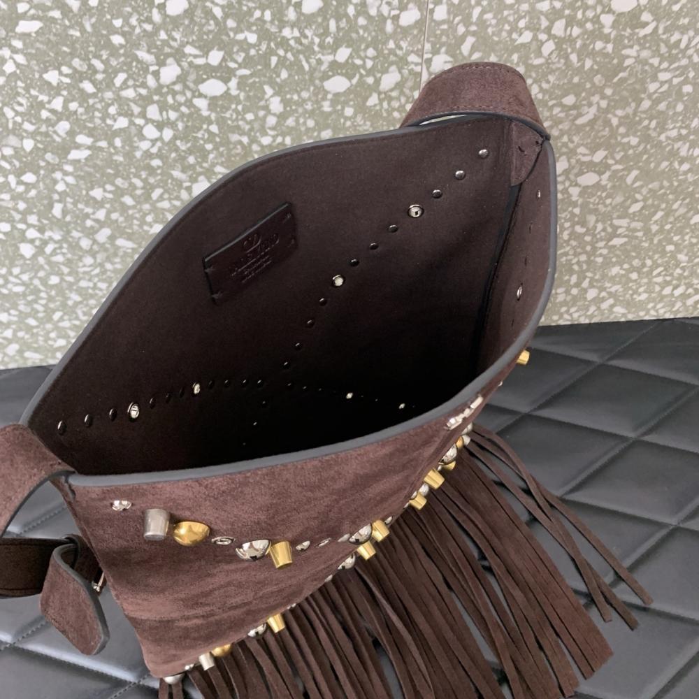 Gold Studded Top Handle Bag