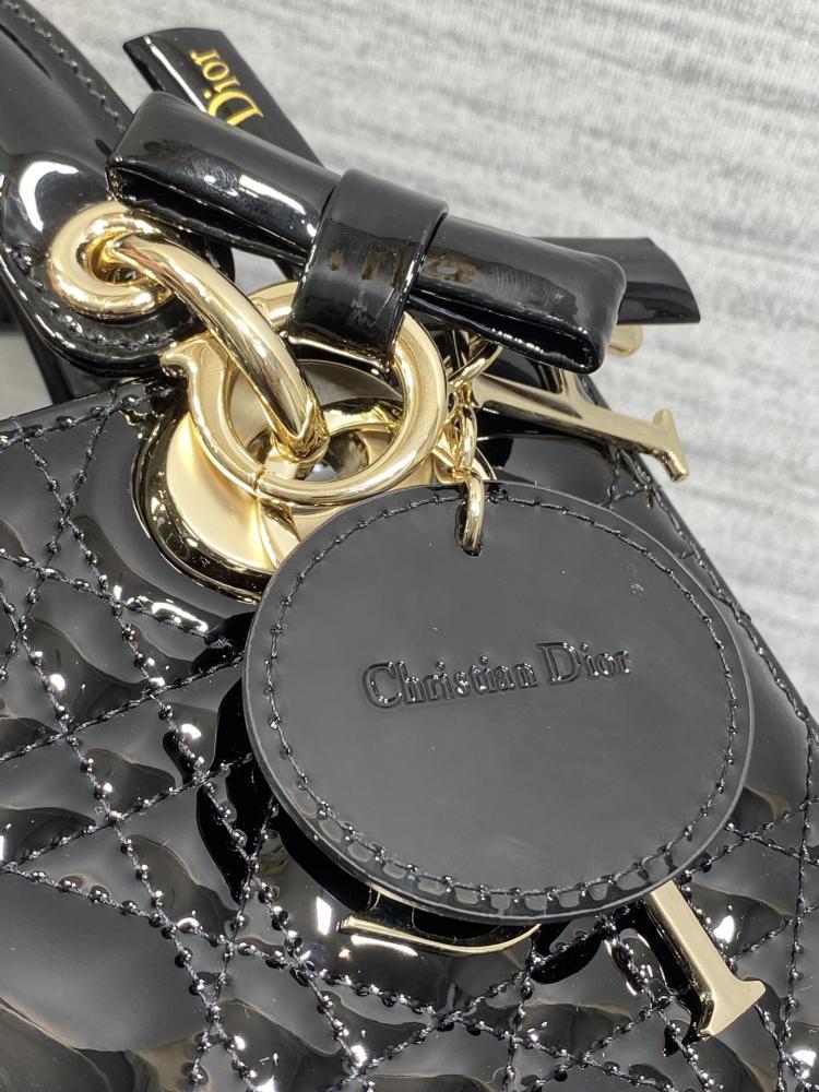 Lady My ABC Bag in Black Cannage Patent
