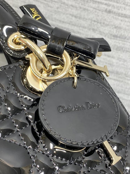 Lady My ABC Bag in Black Cannage Patent