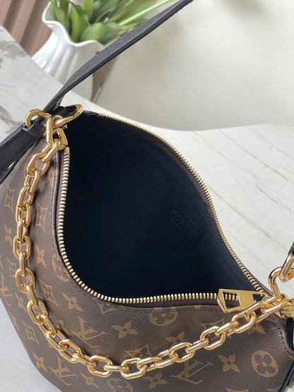 Classic Luxury Monogram Leather Shoulder Bag – Limited Edition