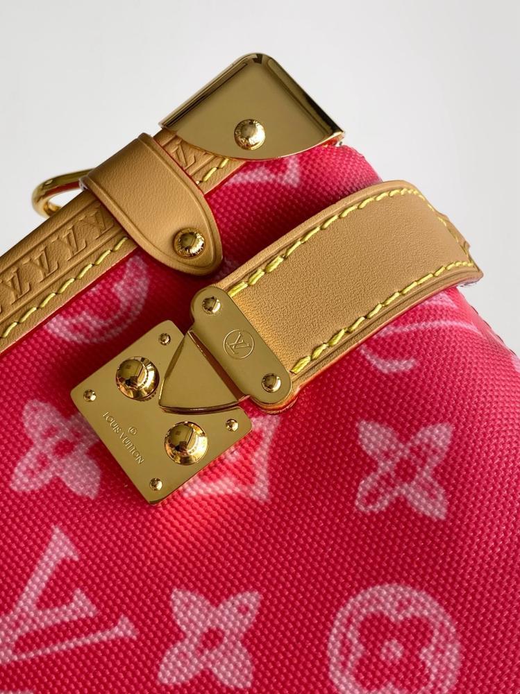 Classic Gold Leather Top Handle Bag