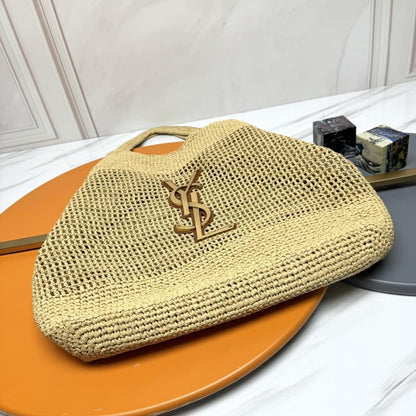 Woven Straw Tote Bag