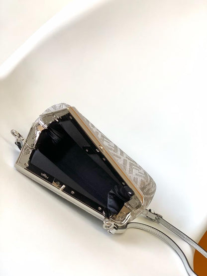 Crystal-Embellished Leather Wallet