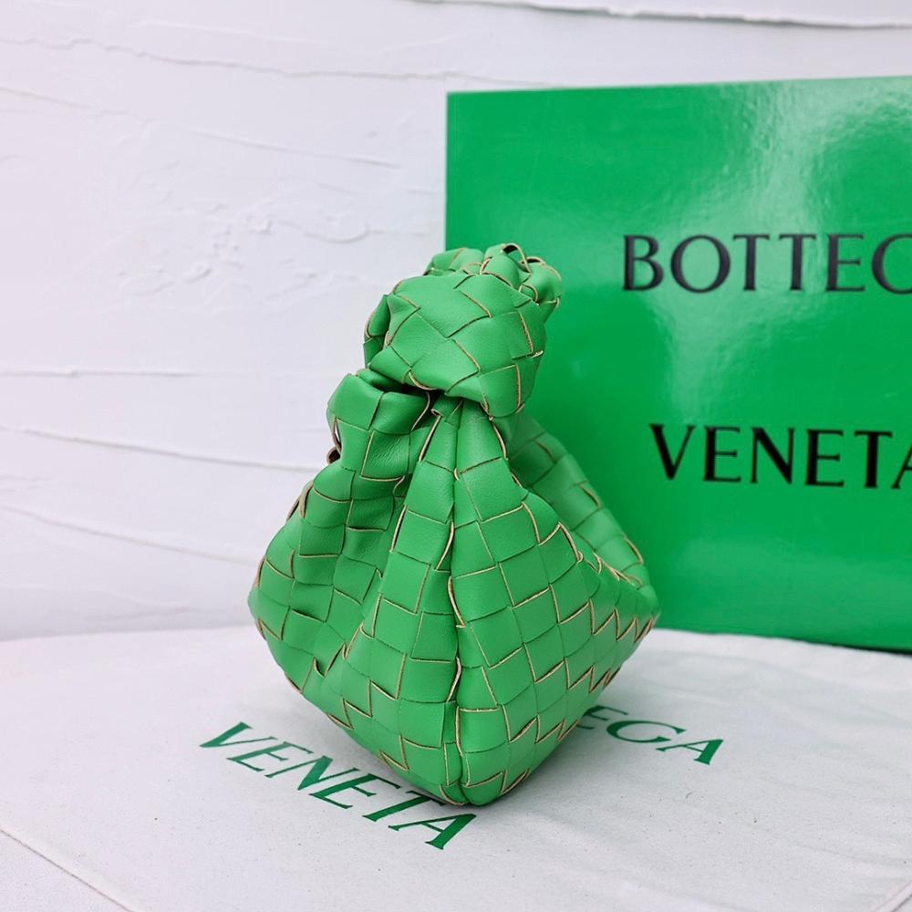 Modern Woven Lambskin Top Handle Bag