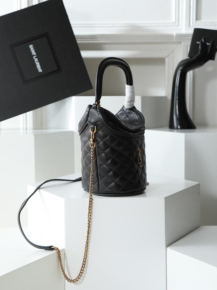 Modern Stylish Embroidered Bucket Bag