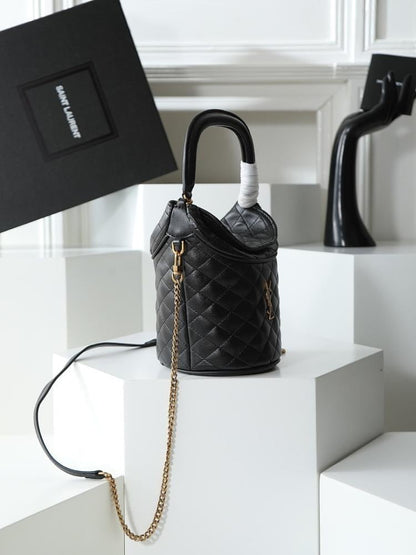 Modern Stylish Embroidered Bucket Bag
