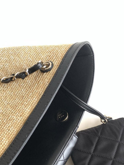 Woven Raffia Shoulder Bag