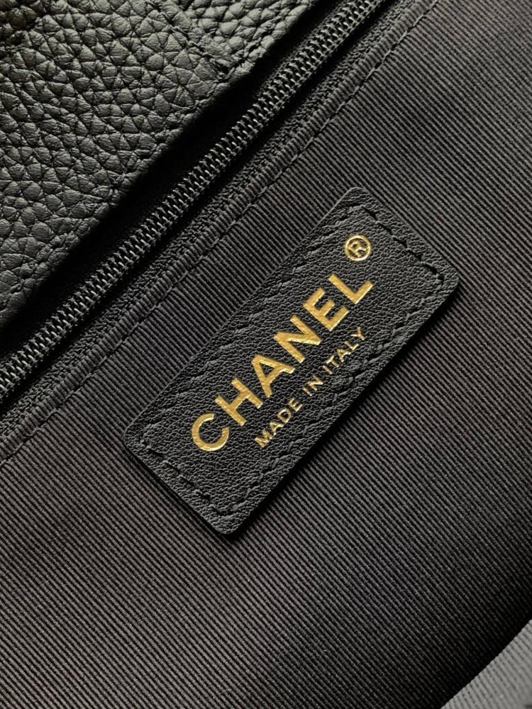 Gold Calfskin Top Handle Bag
