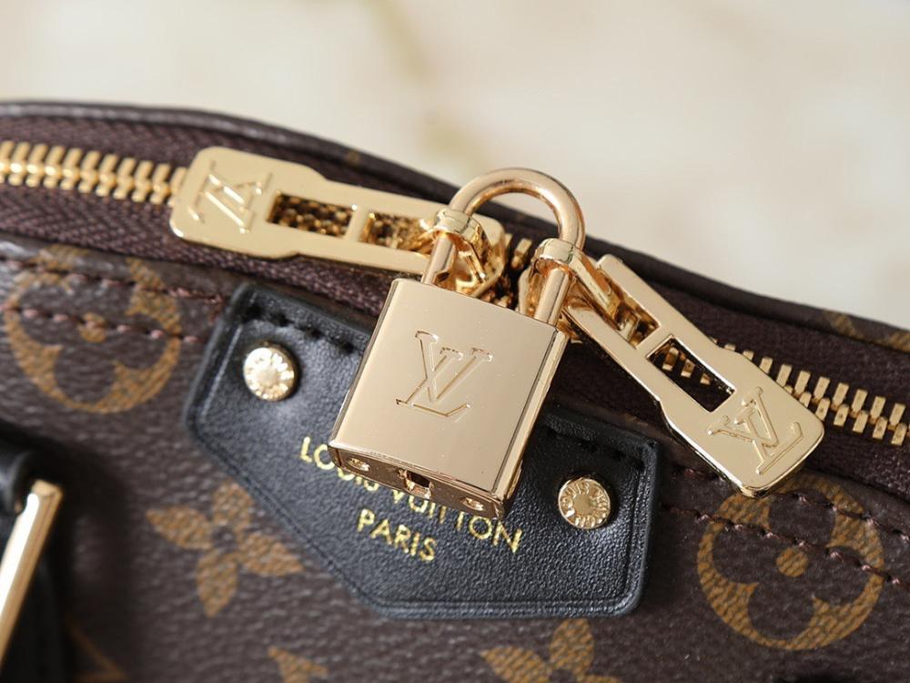 Alma Monogram Leather Crossbody Bag