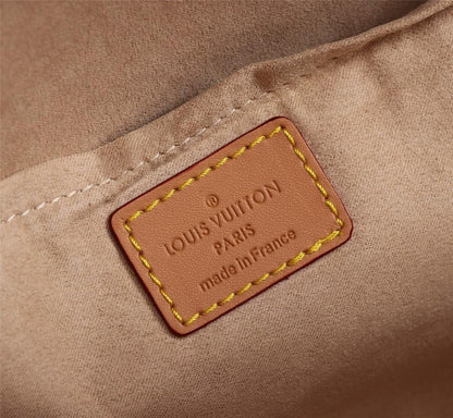 Elegant Monogram Leather Crossbody Bag – Special Edition
