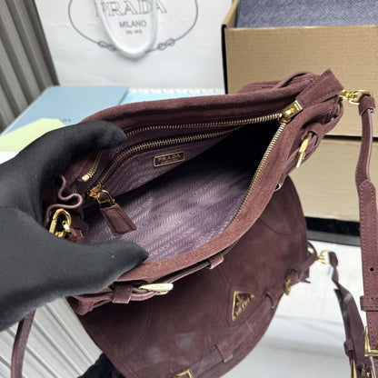Suede Crossbody Bag