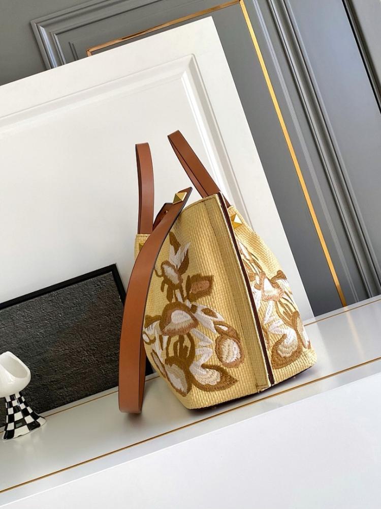 Stylish Brown Woven Raffia Shoulder Bag – Special Edition