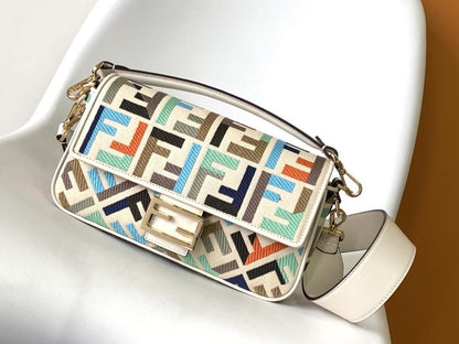 Embroidered Top Handle Bag
