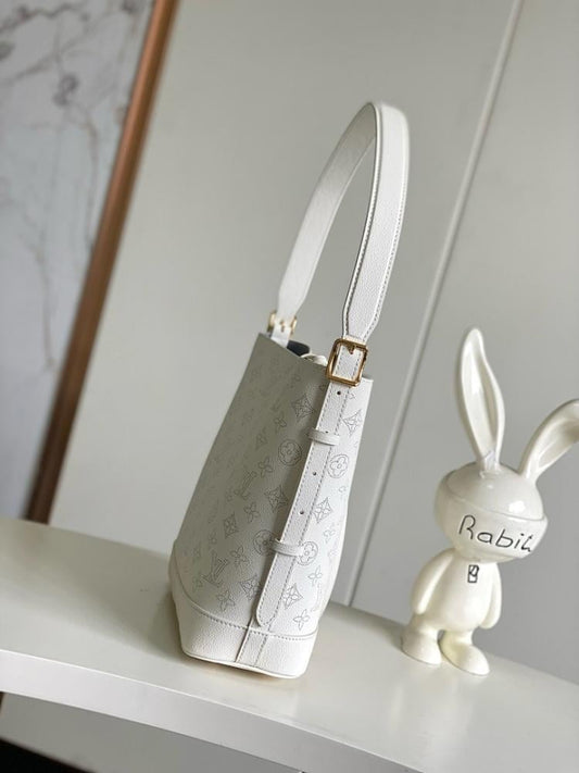 Luxury Silver Calfskin Shoulder Bag – Limited Edition