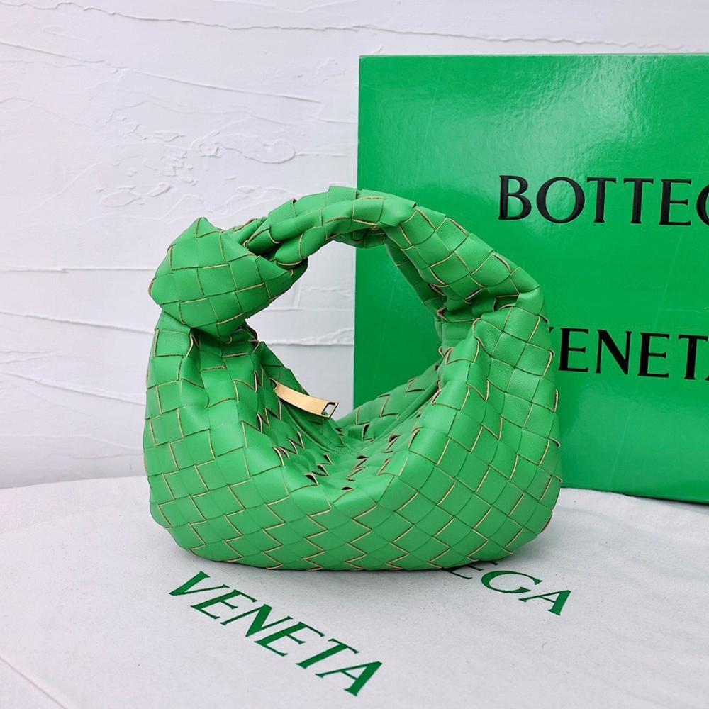 Modern Woven Lambskin Top Handle Bag