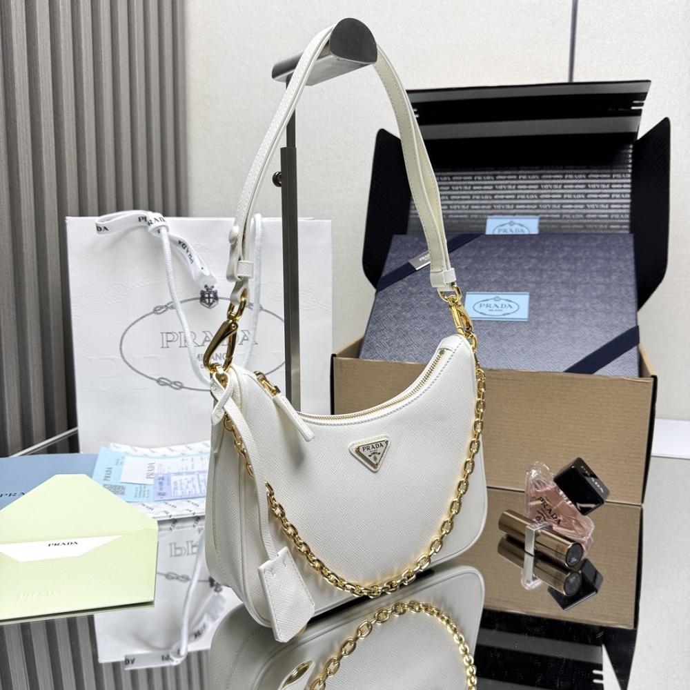 Saffiano Leather Hobo Bag