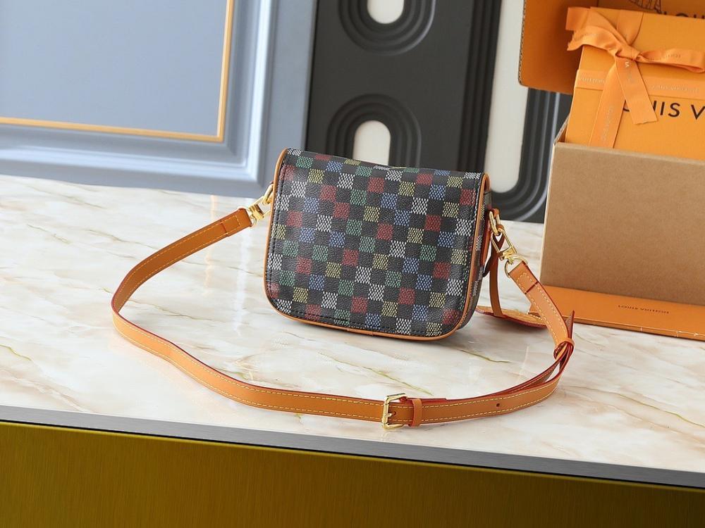 Modern Stylish Monogram Leather Shoulder Bag