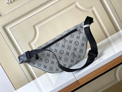 Luxury Refined Grey Leather Bag