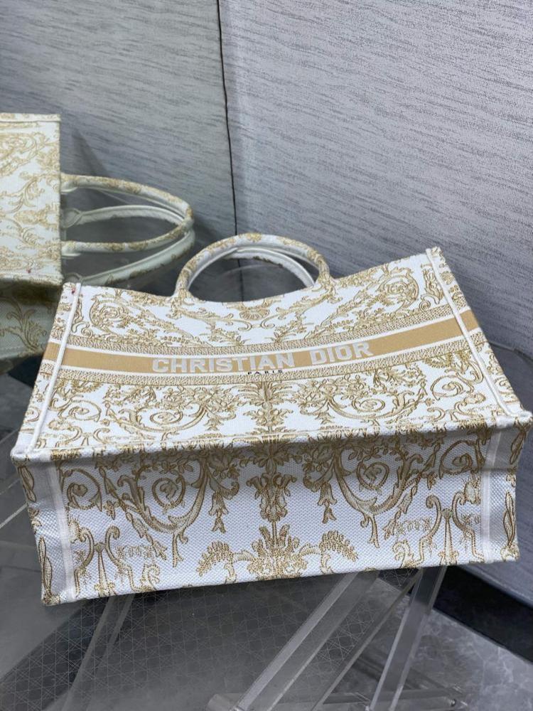Gold Embroidered Tote Bag