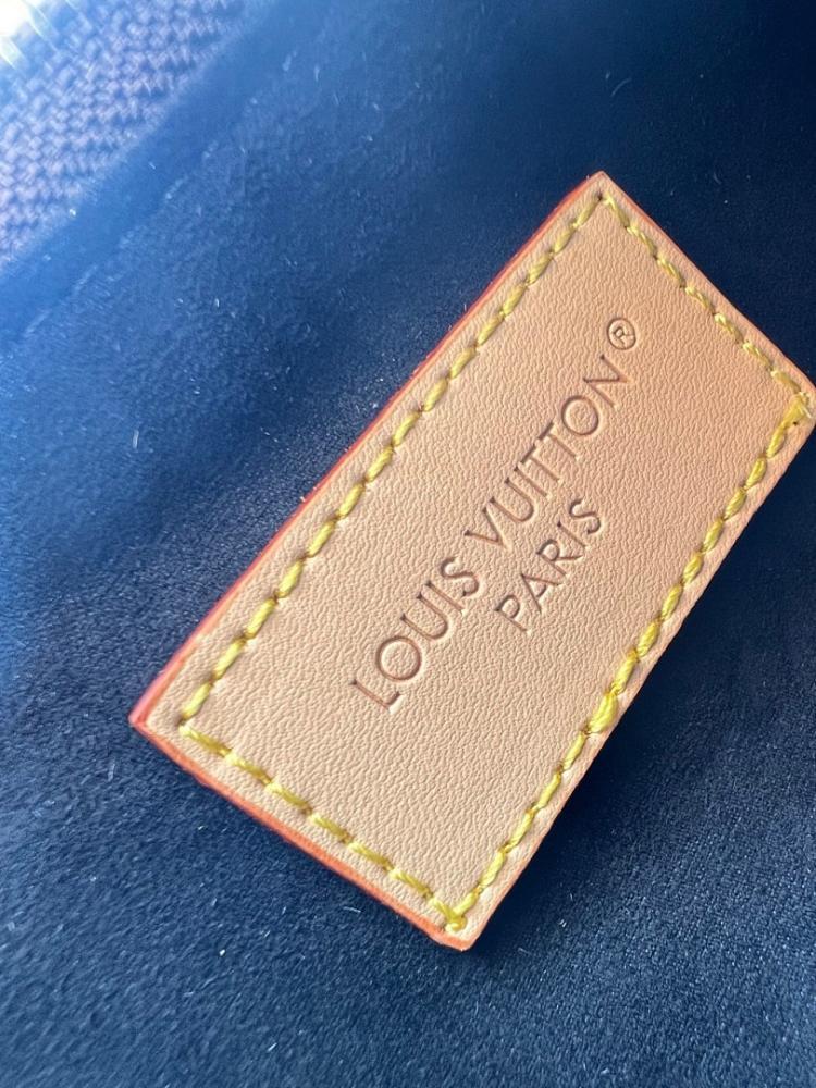 Luxury Elegant Monogram Denim Shoulder Bag