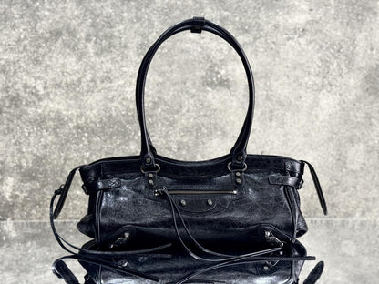 Luxury Leather Top Handle Bag