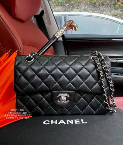 Lambskin Top Handle Bag