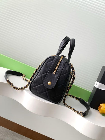 Classic Leather Top Handle Bag