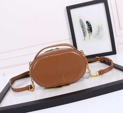 Modern Luxury Black Calfskin Shoulder Bag