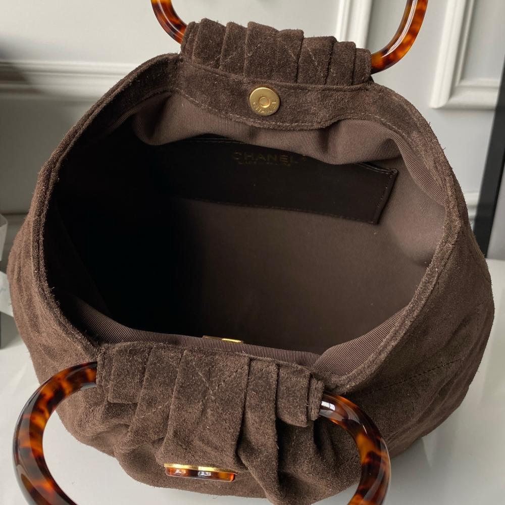 Suede Bucket Bag