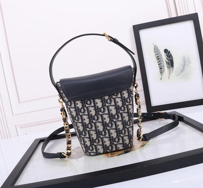 Classic Luxury Monogram Calfskin Shoulder Bag