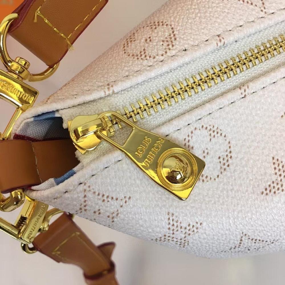 Modern Premium Gold Monogram Canvas Top Handle Bag
