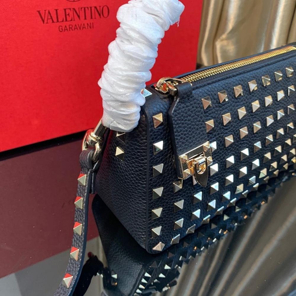 Modern Luxury Studded Calfskin Crossbody Bag
