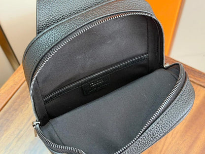 Modern Black Calfskin Crossbody Bag – Special Edition
